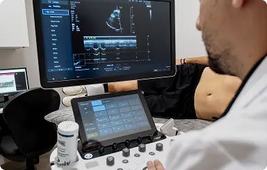 Imágen de doppler cardiaco